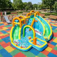 Château gonflable personnalisé FBSPORT, grand parc aquatique gonflable, aire de jeux extérieure pour enfants, château gonflable