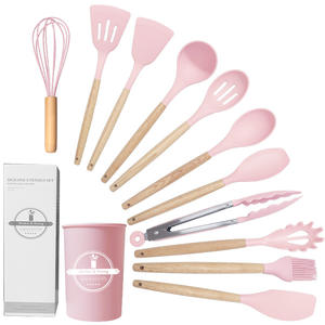 Offre Spéciale : Ensemble d'ustensiles de cuisine 12 pièces en silicone de qualité alimentaire avec support – Outils et accessoires de cuisson - Product Image 4