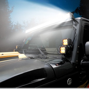 פנסי לד אוניברסליים לשטח 20 אינץ' שורה אחת, תאורה משולבת נקודתית/רחבת, להרכבה על גריל ופגוש - Product Image 6