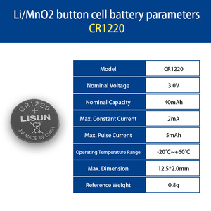 Cr1220 chìa khóa xe điều khiển từ xa Bo mạch chủ máy tính thiết bị chống mất 3V nút pin lithium - Product Image 4