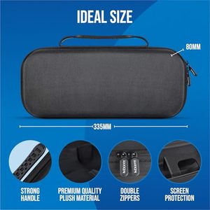HAKKEN 11 1 Zubehörset für Playstation Clear EVA Hard Carrying Case mit 2 Portal Displays chutz folien und faltbarem Ständer - Product Image 3