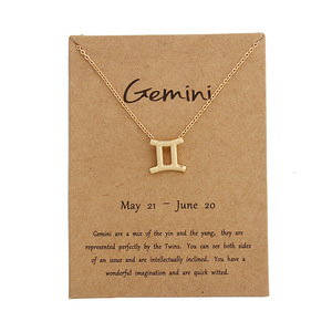Commercio all'ingrosso in acciaio inox 18K oro placcato astrologia oroscopo <span class=keywords><strong>Ariete</strong></span> 12 zodiac pendenti di collana dei monili delle donne di fascino personalizzato - Product Image 2