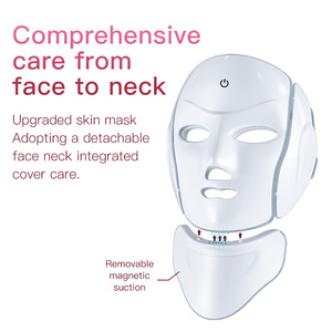<span class=keywords><strong>Masque</strong></span> de beauté à lumière photonique 7 couleurs, instrument multifonctionnel détachable pour le cou, pour l'entretien quotidien de la peau du visage et du cou - Product Image 3