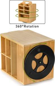 360 °   ที่วางเครื่องเขียนแบบหมุนได้ ที่วาง<span class=keywords><strong>ปากกา</strong></span>ไม้ไผ่บนโต๊ะ ชั้นวางโชว์สำนักงาน - Product Image 3