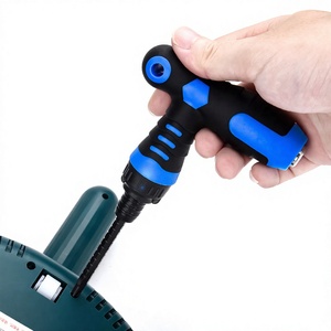 T Type Ratcheting <b>Screwdriver</b> Multipurpose Flat Head Bit Anti Slip Handle Plastic Handle Black Oxide Finish Diy Tool - Product Image 5