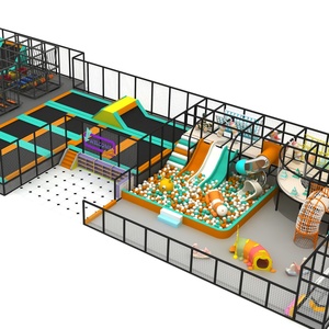 <span class=keywords><strong>Parc</strong></span> de trampolines rectangulaire pour enfants 2026, grande structure intérieure, équipement complet, certifié CE, usage commercial - Product Image 2