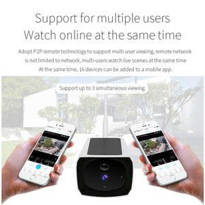 Outdoor Solar Powered CCTV Camera 3.6mm Lens 10m Night Vision With Voice Intercom And Alarm Function - Product Image 3