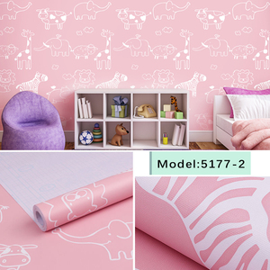 Rollo de <span class=keywords><strong>papel</strong></span> tapiz de Pvc para pared de dormitorio, decoración de habitación de bebé y niña, <span class=keywords><strong>papel</strong></span> tapiz adhesivo - Product Image 6
