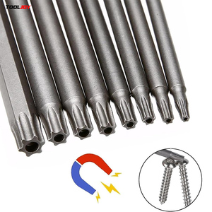 Suministro de fábrica: Puntas de seguridad <span class=keywords><strong>Torx</strong></span> S2 largas y huecas, magnéticas y antimanipulación, <span class=keywords><strong>con</strong></span> vástago hexagonal de 1/4 para taladro eléctrico - Product Image 2