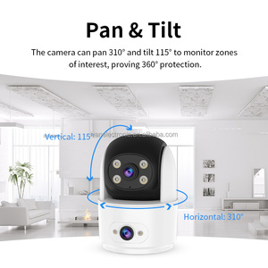 O-KAM Pro 1080P trong nhà ống kính kép CCTV Camera cg996dr với tầm nhìn ban đêm phát hiện chuyển động CMOS cảm biến hỗ trợ lưu trữ thẻ nhớ - Product Image 3