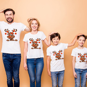 Directo <span class=keywords><strong>de</strong></span> fábrica <span class=keywords><strong>de</strong></span> Navidad <span class=keywords><strong>de</strong></span> padre-hijo <span class=keywords><strong>de</strong></span> ropa impresión linda <span class=keywords><strong>familia</strong></span> juego Camiseta <span class=keywords><strong>de</strong></span> manga corta - Product Image 5