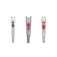 Encoches éclairées pour tir à l'arc de haute qualité 5.2mm/6.2mm/7.6mm .204/.246 encoches éclairées pour les arbres de flèche de tir de chasse