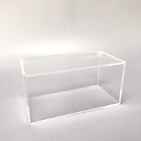 Museumsgeeigneter Acryl-Ausstellungsständer Zusammenklappbares Werbedisplay-Regal Hochklare Staubdichte Vitrine Schaukasten-Set