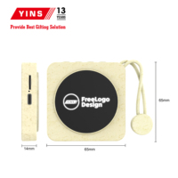 Haut-parleur audio sans fil magnétique avec logo LED personnalisé, cadeau pour la reconnaissance des clients, récompense des employés, souvenir d'anniversaire d'entreprise