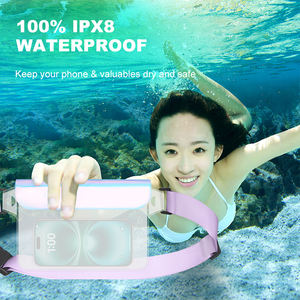 Custodia per telefono IP68 iridescente bolla di sapone impermeabile borsa per cellulare con cintura regolabile per uso da spiaggia - Product Image 3