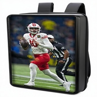 Mochila Publicitaria Pyimgus de Moda para Servicios Empresariales, Impermeable IP65, con Cierre de ABS, Entrada USB/App/CMS, 1000nits de Alta Luminosidad