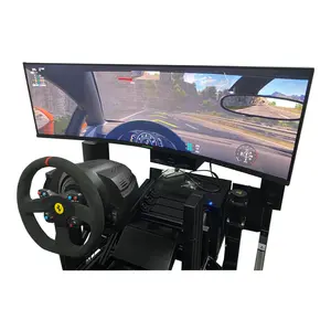 مصنع VR سباق محاكي 3 شاشة 4 DOF 9D VR سباق السيارات لعبة قيادة سباق لعبة سباق للبيع