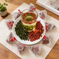 Tisane Naturelle aux Fleurs et Fruits – Mélange d'Herbes avec Baies de Goji et Feuilles de Goji – Sachet de Thé Combiné
