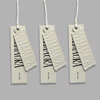 Étiquettes personnalisées pour vêtements, logo personnalisé, impression couleur recto-verso, étiquettes en carton pour vêtements, sacs, chaussures, vente en gros