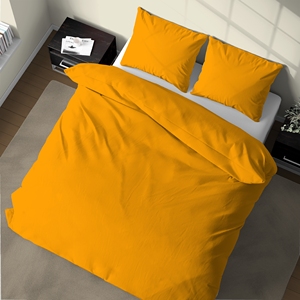 ชุดปลอกผ้านวมผ้าฝ้าย100% ขนาดคิงไซส์คุณภาพสูงทนทานผ้าปูที่นอนสีเหลืองใส่สบายพร้อมปลอกหมอนสำหรับผู้ใหญ่ - Product Image 2