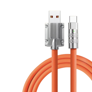 Câble de charge rapide 240 W avec support pour téléphone articulé à 90 degrés, rotation à 360 degrés et revêtement blindé - Product Image 1