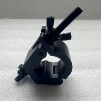 Abrazadera de aluminio fundido a presión de 28-34 mm para truss de iluminación escénica, gancho de seguridad de alta resistencia con capacidad de carga de 100 kg para montaje de luces móviles y Par Light