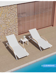 Chaises longues de jardin, de plage, d'hôtel, de bord de mer, pour l'extérieur - Product Image 5