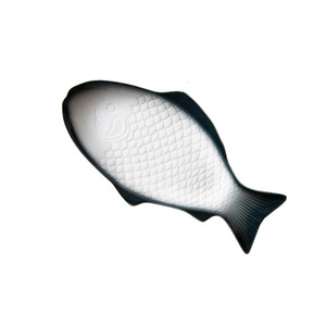 Beyaz tabaklar düzensiz yaratıcı balık şekilli plaka seramik restoran ev için servis tabağı balık tabağı - Product Image 2