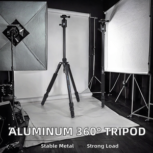 Mini <span class=keywords><strong>trépied</strong></span> professionnel portable en alliage d'aluminium avec tête sphérique à 360° pour caméras vidéo et numériques - Product Image 2
