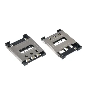 Nano Sim Card Connector Hinged Lid Type Sim Card Socket 7p H=1.4mm