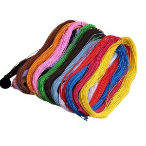 Fil élastique perlé multicolore de 1 mm en gros pour la confection de bijoux DIY - Product Image 2