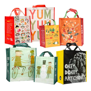 Sac fourre-tout réutilisable non tissé holographique à imprimé personnalisé Sac à provisions écologique à motif de lettre unique confortable - Product Image 4