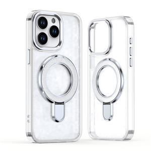 Lusso 360 ° cavalletto in metallo ruotato paraurti resistente trasparente custodia per telefono per <span class=keywords><strong>OPPO</strong></span> Reno 14 14F Pro 13F 12F <span class=keywords><strong>A5</strong></span> A3 PRO A58 copertura in acrilico - Product Image 6