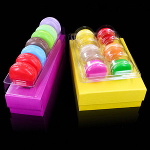 macaron plastic packaging Plastics Macaron Clamshell Packaging PET Food Packaging Boxes