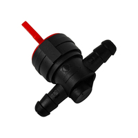 Kit de mise à niveau du système de carburant pour moto tout-terrain 90 ° 180 ° Robinet d'arrêt de carburant, ensemble de filtre à carburant en ligne, résistant à l'huile avec colliers de serrage