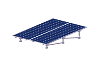 Kit complet de montage solaire photovoltaïque, support de panneau solaire en acier anodisé, résistance au vent de 60 m/s pour l'installation sur toit plat ou incliné