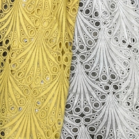 Tissu de luxe DF1012, tissu en dentelle suisse de dernière génération pour vêtements