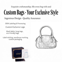 Sac bandoulière en cuir PU ciré écologique personnalisable, mini sac fourre-tout carré chic et brillant argenté, vente en gros