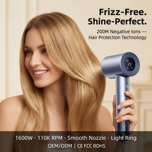 Sèche-<span class=keywords><strong>cheveux</strong></span> professionnel pliable haute vitesse avec <span class=keywords><strong>diffuseur</strong></span> de boucles, design silencieux, 1600W haute puissance, <span class=keywords><strong>pour</strong></span> hôtel et usage domestique, certifié ROHS - Product Image 2
