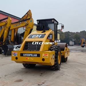 Rouleau vibrant CAT CS683e utilisé Compacteur à tambour lisse de 10 à 12 tonnes Certifié CE EPA Composants du noyau du rouleau statique Pompe à roulement - Product Image 5