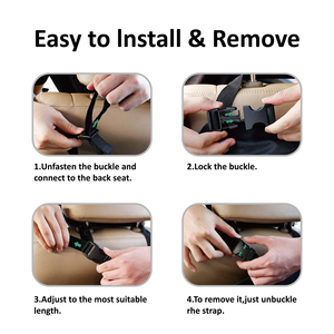 Organisateur de siège de voiture multifonction réglable pour enfants - Product Image 6