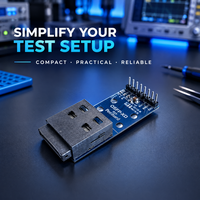 Outil de test de mise sous tension par communication I2C pour modules optiques 1600G, carte de test de puissance OSFP-XD 3.3V DC 2A, norme MSA