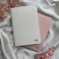 Étui de protection pour passeport de voyage en cuir végétalien, étui pour carte d'embarquement, billet, carte, étanche, fin, couleur unie, portefeuille unisexe