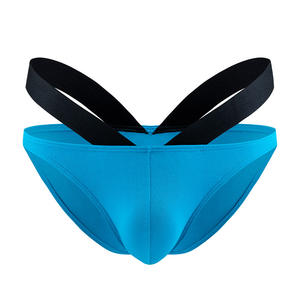 Nuovi Slip da <span class=keywords><strong>Uomo</strong></span> Sexy a Doppio Strato con Tasca a V e Doppia Vita Sottile in Modal - Product Image 3