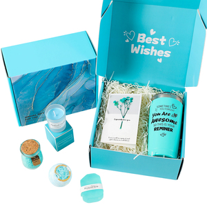 Canasta de Regalo Azul <span class=keywords><strong>para</strong></span> Spa <span class=keywords><strong>para</strong></span> <span class=keywords><strong>Hombre</strong></span>, Paquete Promocional de Autocuidado, Ideal <span class=keywords><strong>para</strong></span> <span class=keywords><strong>Cumpleaños</strong></span>, Recuperación, Regalo Transfronterizo - Product Image 1