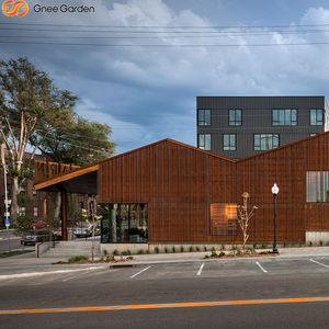 Revestimiento de Acero Corten para Uso Exterior en Plazas y Instalaciones Deportivas, Muro Cortina Moderno, Ecológico e Impermeable - Product Image 5