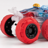 Voiture de cascade à LED éblouissantes avec rotation à 360 degrés, véhicule jouet à inertie à friction pour enfants, cadeaux pour enfants, modèle 7716-57