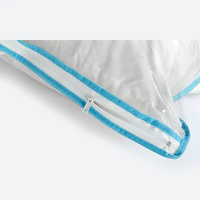 Sac de transport de couverture de couette d'oreiller de literie de tirette en plastique transparent pour emballer le drap de lit