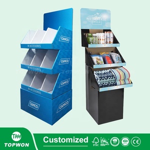 Exhibición de papel para supermercado, soporte de exhibición de cartón con gancho, taza, toalla, papel tisú, pañales para bebés, soporte de exhibición de cartón - Product Image 2