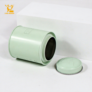 โรงงานผลิตกระป๋องชาแบบกำหนดเอง กระป๋องชาทรงกระบอกนูนลาย 50 กรัม สำหรับ<span class=keywords><strong>ชา</strong></span>ใบหลวม รับผลิตแบบ OEM & ODM กระป๋องชาเกรดอาหารสีเขียว ปิดผนึกแน่นสนิท - Product Image 1